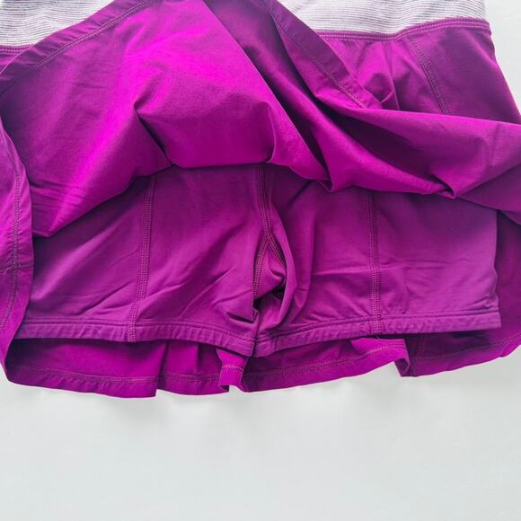 Lululemon Vintage Take Flight Skirt Skort Dewberry Size 4 Tennis Pickleball Walk - Picture 3 of 4